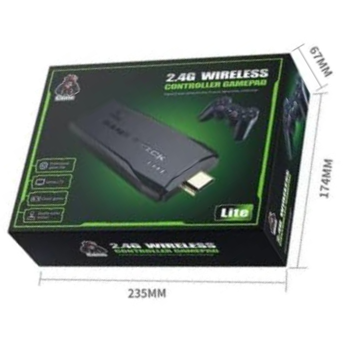 Consola de juegos clásicos amplificada